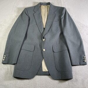 Vintage Kuppenheimer Blazer Mens 38R Regular Gray Two Button Sport Coat Jacket‎